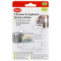 Clippasafe 2 Drawer & Cupboard Spring Latches