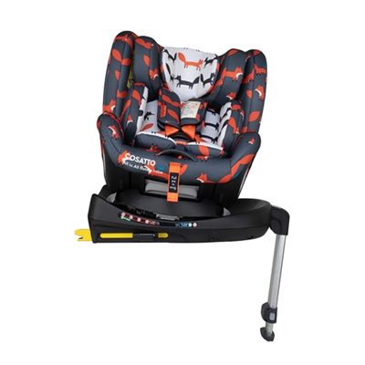 Cosatto All in All Rotate i-Size Charcoal Mister Fox Car Seat From Birth - 12 Years