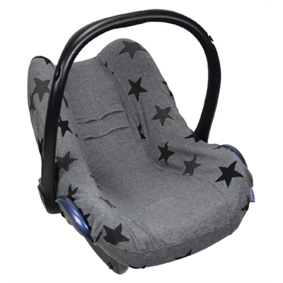 Dooky Seat Cover 0+ Grey with Black Stars