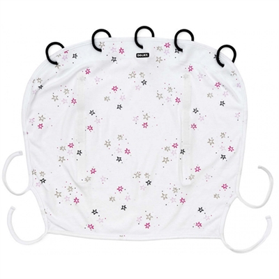 Dooky Universal Cover White with Twinkle Stars