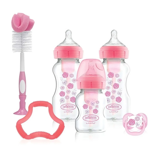 Dr Browns Options + Pink Bottle Gift Set