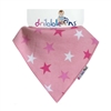 Dribble Ons Bib Pink Stars