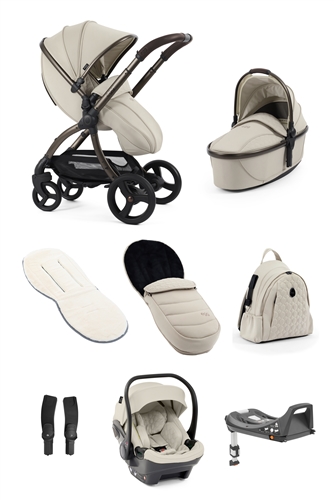 egg3 Bundle with Egg shell Car seat & Base- Collection Colour - Cashmere