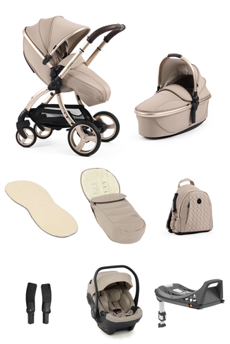 egg3 Bundle with Egg shell Car seat & Base- Collection Colour - Feather