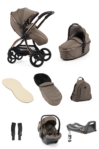 egg3 Bundle with Egg shell Car seat & Base- Collection Colour - Mink
