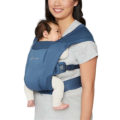 Ergobaby Embrace Cozy Newborn Carrier Soft Air Mesh Blue