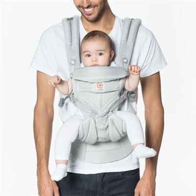 Ergobaby Omni 360 Baby Carrier All-In-One: Cool Air Mesh Pearl Grey