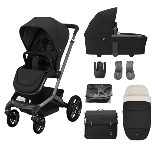 Maxi Cosi FAME 7 Piece Essential Bundle Twillic Black