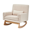 Gaia Baby Serena Rocking & Nursing Chair - Biscuit BouclÃ© incl.  Oak Leg Set