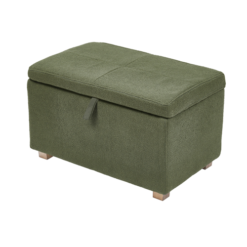 Gaia Baby Serena Footstool - Forest Green incl.  Walnut Leg Set