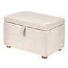 Gaia Baby Serena Footstool - Biscuit BouclÃ© incl.  Oak Leg Set