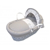 Cuddles Grey Wicker Moses Basket Marble / Sweet Dreams