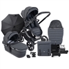 Peach 7 Pushchair and Carrycot - Complete Bundle Dark Grey