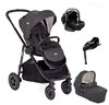 Joie Versatrax Shale Travel System with Joie i-level Car seat and Encore swivel Base