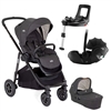 Joie Versatrax Shale Travel System with  Britax BABY-SAFE PRO Car Seat and Flex Base