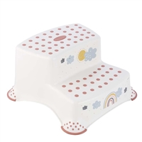 Keeeper - Anti Slip Double Step Stool Function Stars - Grey