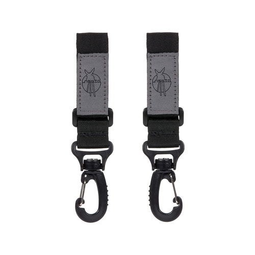 Lassig Stroller Hooks Black 2pack