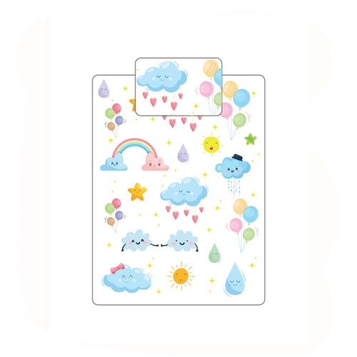 Little Bubz Toddler/Cot Bed Duvet Cover Set - Clouds