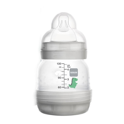 MAM Easy Start Anti-Colic Bottle 0 Months+ 160ml Grey