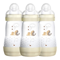 MAM Easy Start Anti-Colic 3 Pack Bottles 2 Months+ 260ml Cream