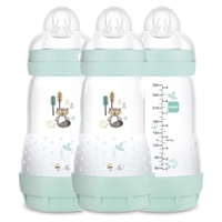 MAM Easy Start Anti-Colic 3 Pack Bottles 2 Months+ 260ml Sage