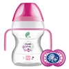MAM Learn to Drink Cup & Soother 190ml Pink