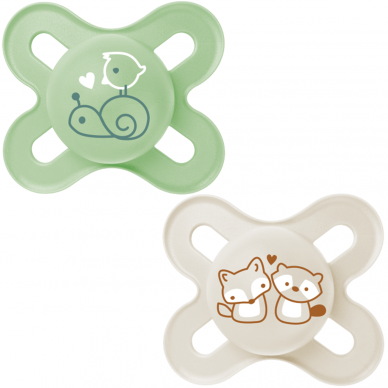 Mam Pure Start 0-2M Soother 2Pk - Unisex