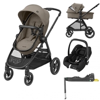 Maxi Cosi Zelia Luxe Travel System Package - Truffle