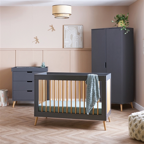 Obaby Maya Mini Scandi 3 Piece Room Set Slate