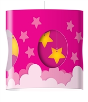 Moving Pictures Pink Stars Lampshade