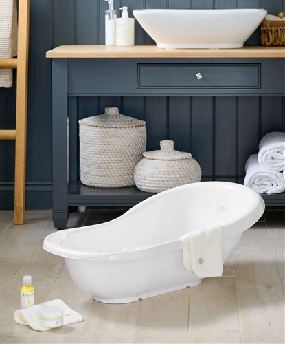 Mamas & Papas Baby Bath - White / Grey