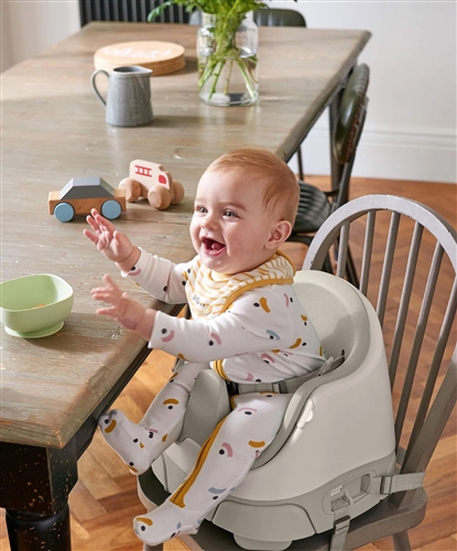 Mamas & Papas Bug 3-in-1 Floor & Booster Seat with Activity Tray - Clay