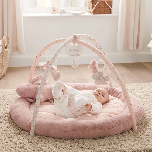 Mamas & Papas Welcome to the World Playmat Bunny - Pink