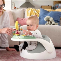 Mamas & Papas Snug Floor Seat with Activity Tray - Pebble Grey