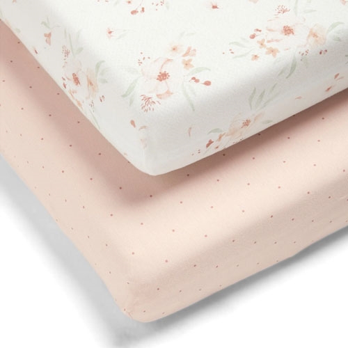 Mamas & Papas Floral Fitted Sheets 2 Pack