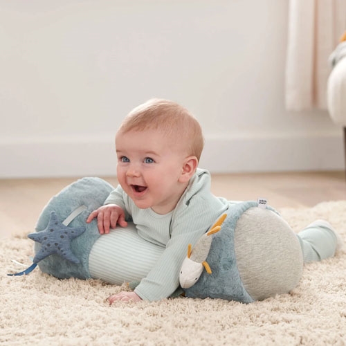 Mamas & Papas Welcome to the World Under the Sea Tummy Time Roll - Blue