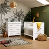 OBaby Nika Mini 2 Piece Room Set - White Wash