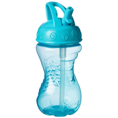 Nuby Free Flow Flip It Beaker 12m+ 300ml Blue