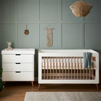 Obaby Maya Cot Bed Nordic White