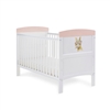 OBaby Grace Inspire Cot Bed Watercolour Rabbit Pink