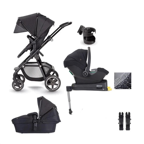 Silver Cross Pioneer Eclipse Travel System BUNDLE WITH DREAM INFANT CARRIER & iSIZE BASE