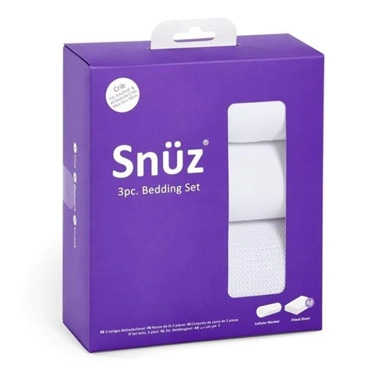 Snuz 3pc Crib Bedding Set â€“ White