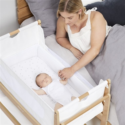 SnuzPod4 Bedside Crib Natural