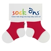 Sock Ons Red 0-6m