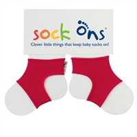 Sock Ons Red 0-6m