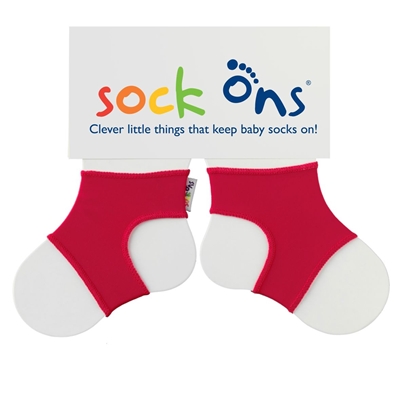 Sock Ons Red 0-6m