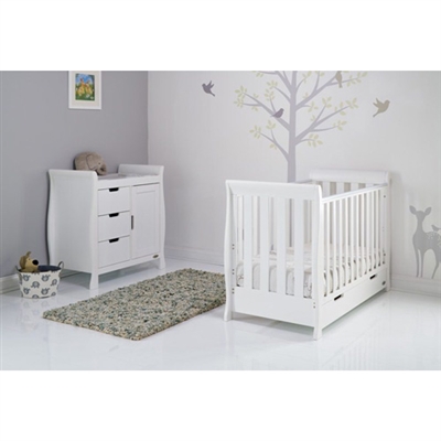 Obaby Mini Stamford 2 Piece Room Set White