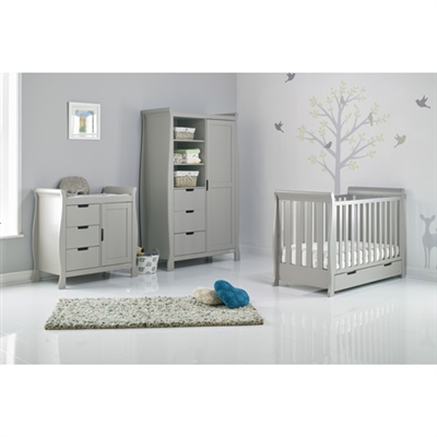 Obaby Mini Stamford 3 Piece Room Set Warm Grey