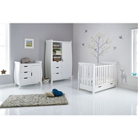 Obaby Mini Stamford 3 Piece Room Set White