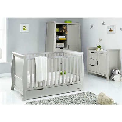 Obaby Stamford 3 Piece Room Set Warm Grey